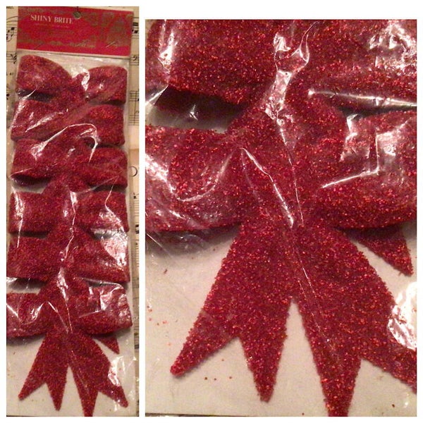 Jaren 60 strikken glitter originele verpakking