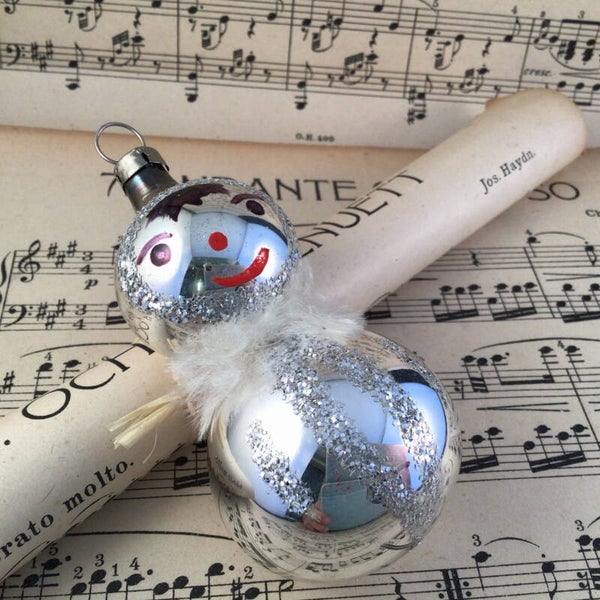 Retro kerstbal poppetje 9 cm