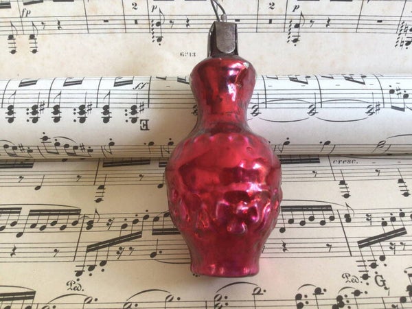 Antieke kerstbal koffiepot oorloze kruik 9 cm