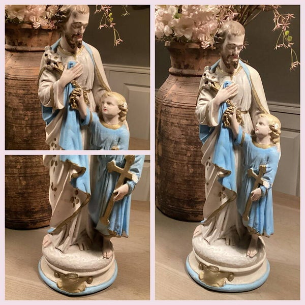 Religieus groot gipsen beeld 50 cm