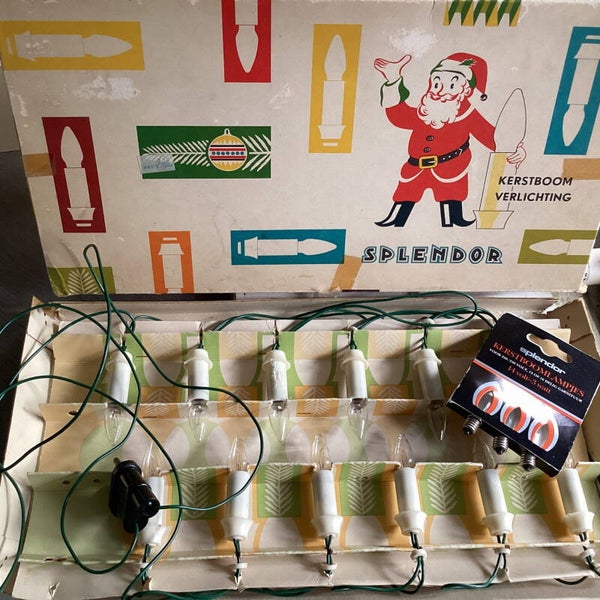 Splendor kerstboomverlichting werkend met reservelampjes