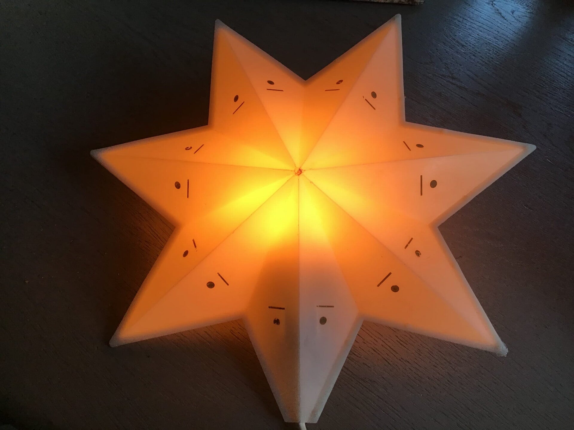 Mooie ster met verlichting 220V 25 cm