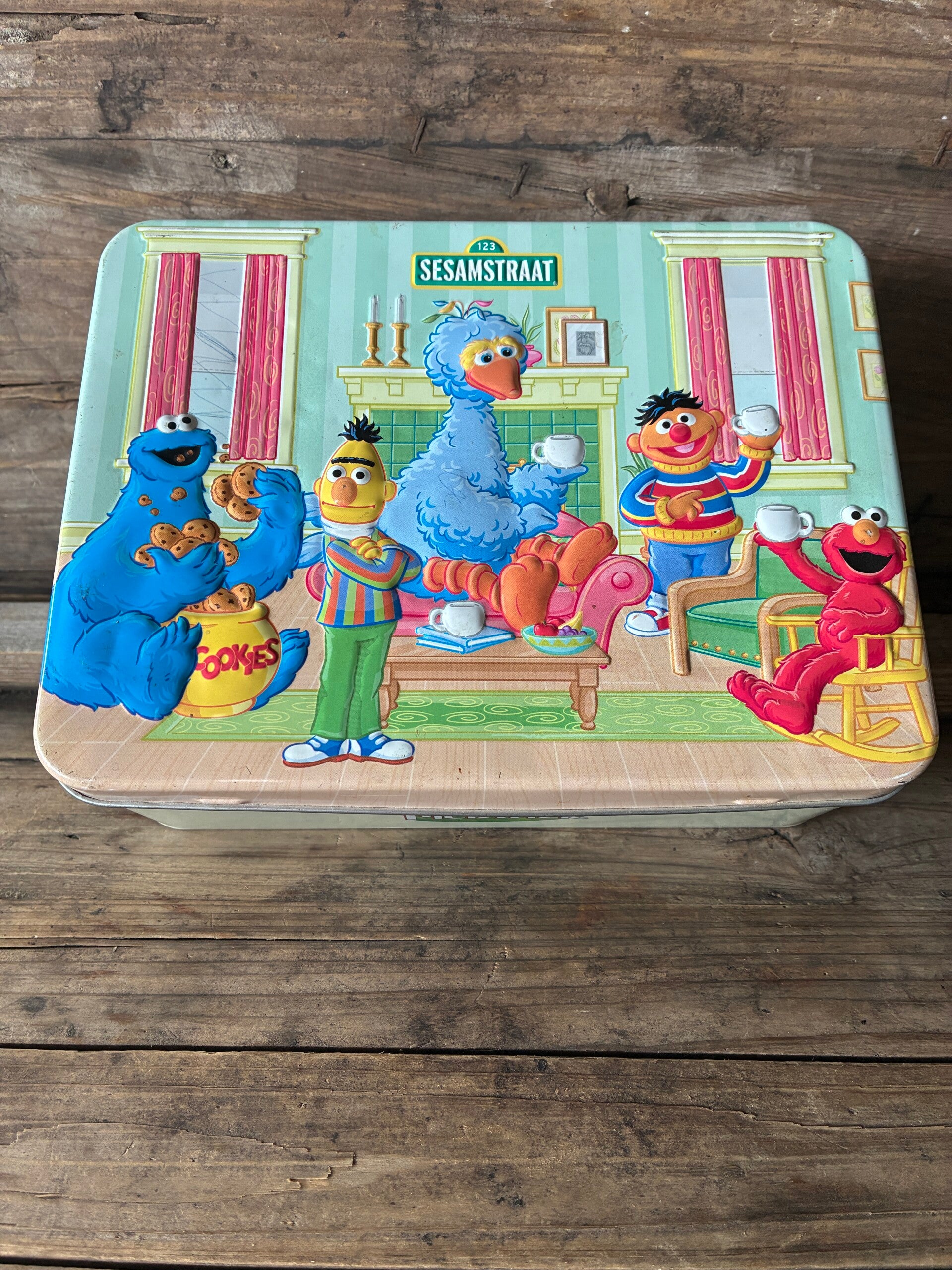 Blik Sesamstraat in reliëf