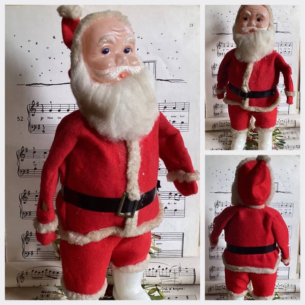 Kerstman met wattenbaard, oud, wss uit Japan 35 cm