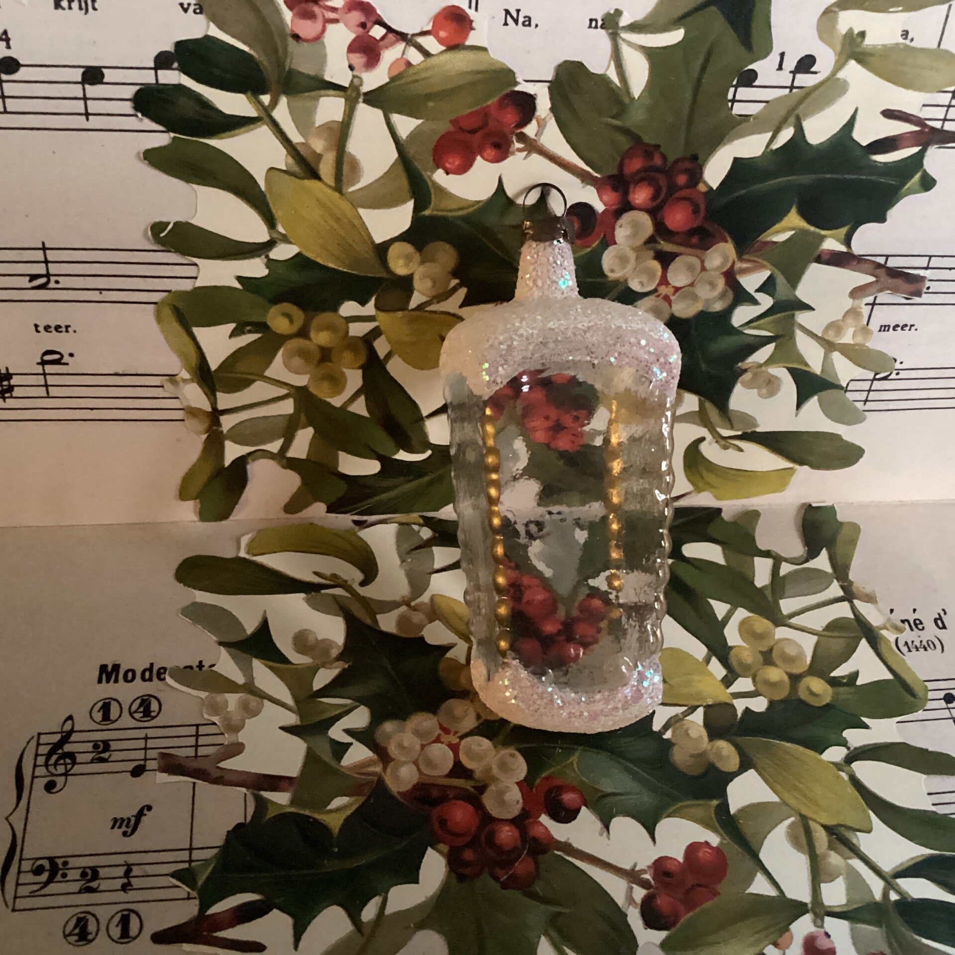 Transparante lampion, mooi gesuikerd, 8 cm