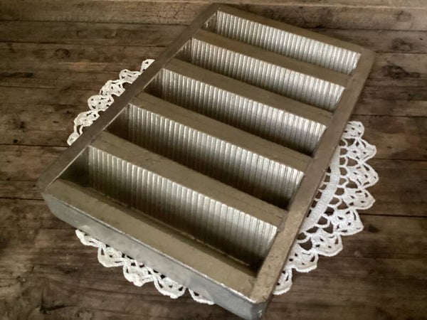 Antieke mal driehoek chocoladerepen 22x15x3 cm