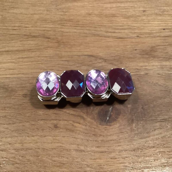 Rekarmband mooie paarse stenen