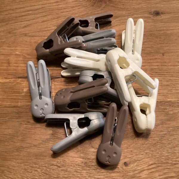 12 paashaas knijpers assorti 6 cmhoog