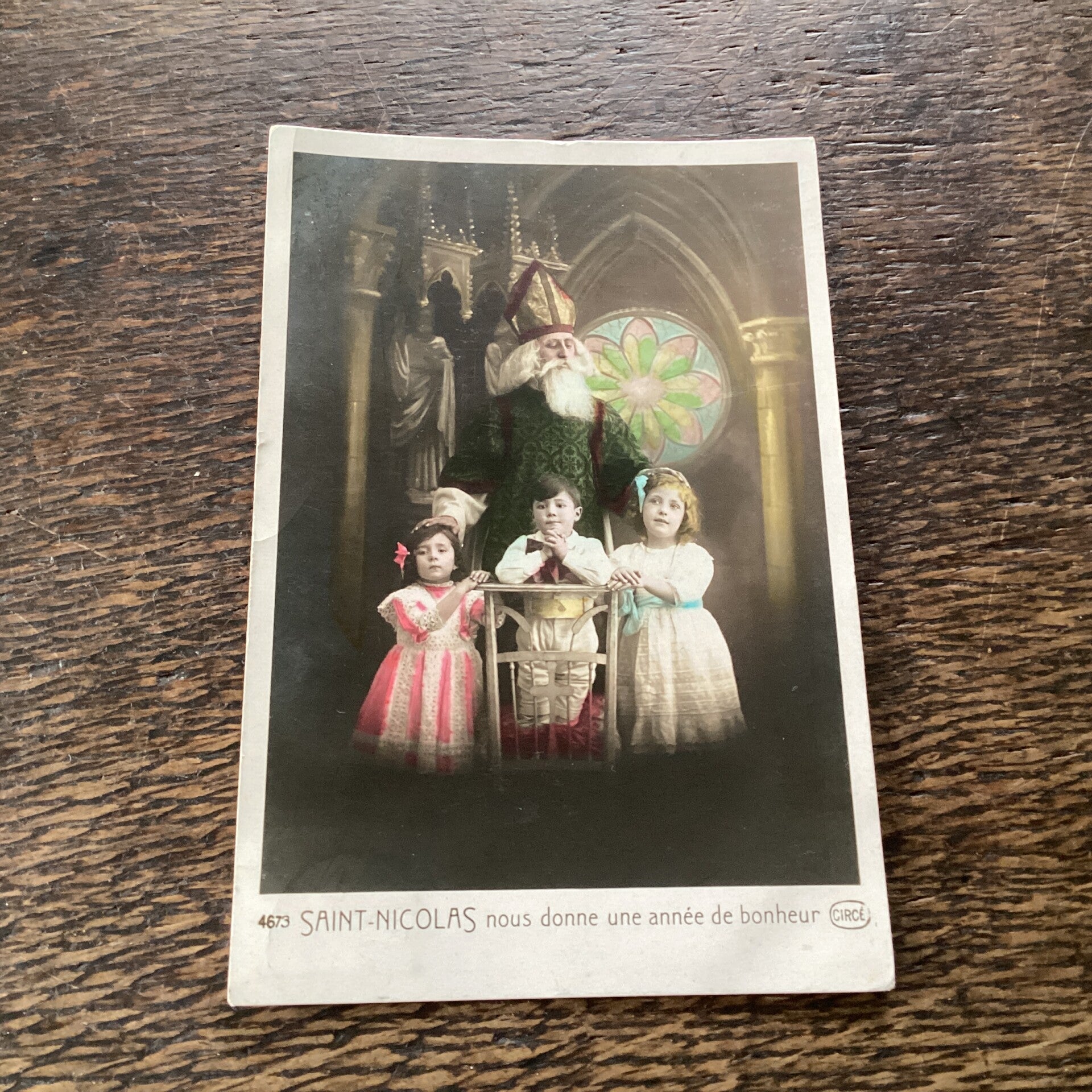 Antieke ansichtkaart Sinterklaas uit 1912