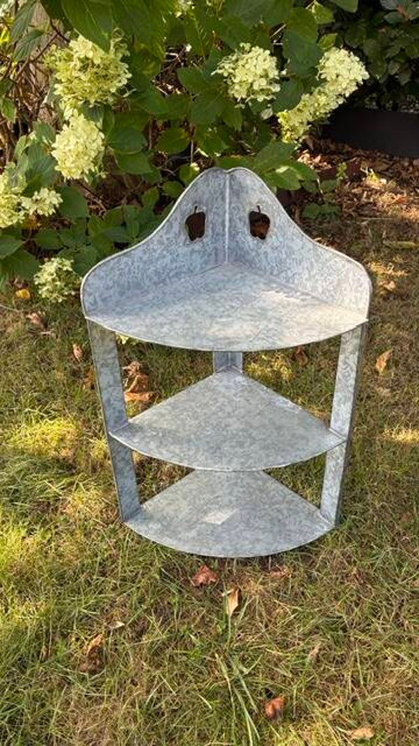 Ijzeren hoek etagère 50x26 cm