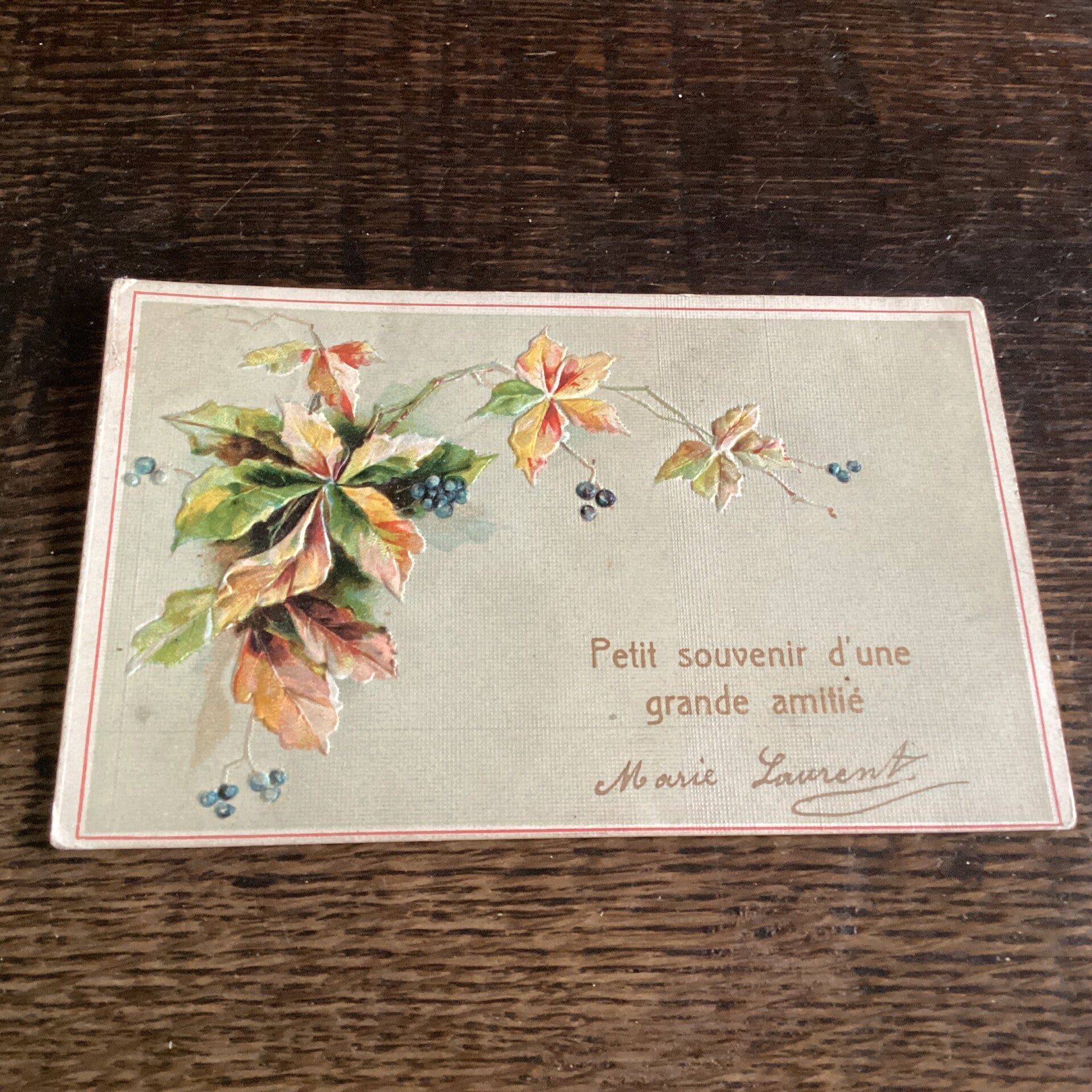 Antiek romantische kaart in reliëf, begin 1900