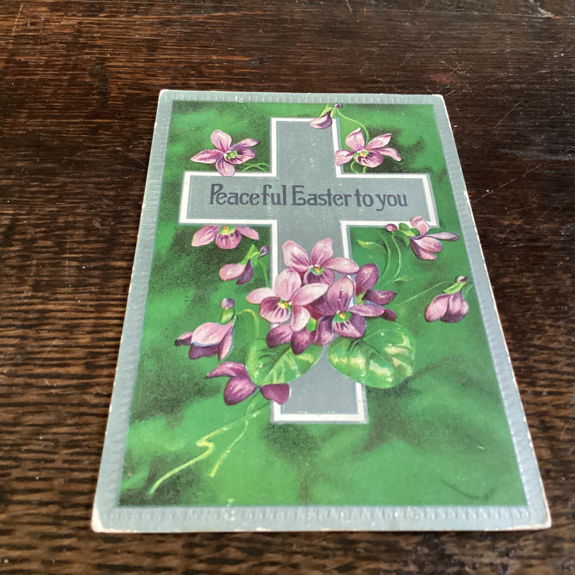 Antieke paaskaart in reliëf, USA, begin 1900