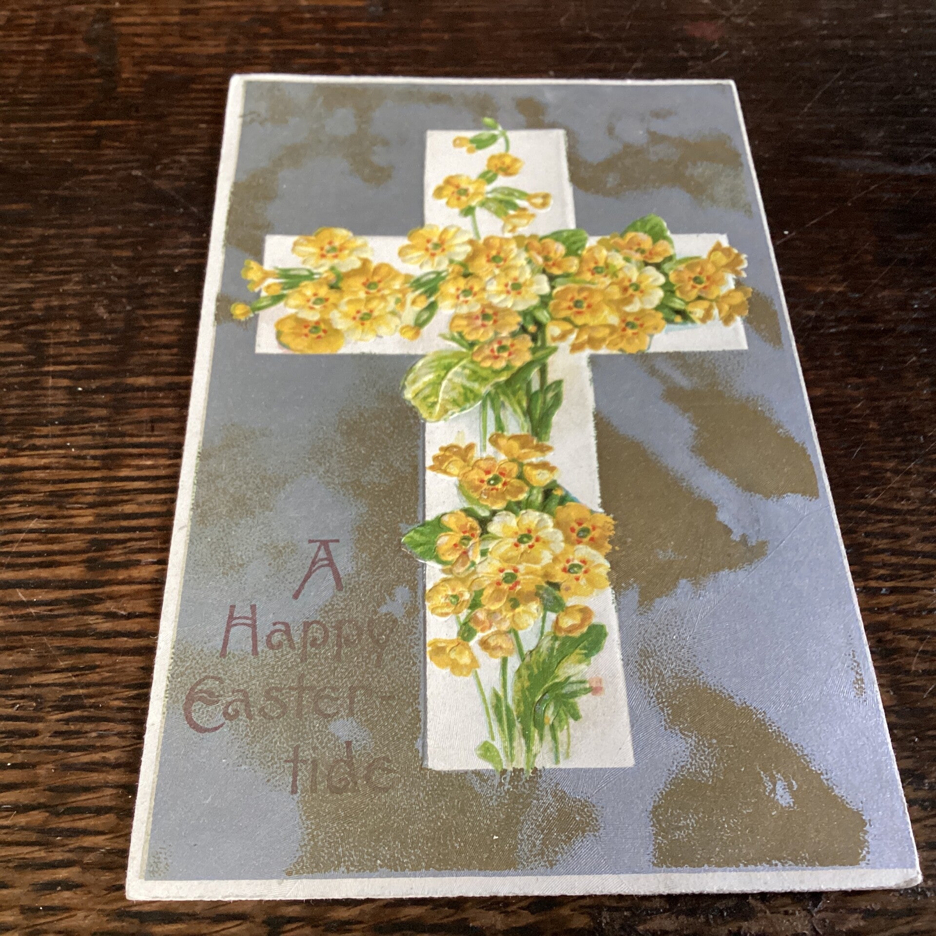 Antieke paaskaart in reliëf, USA, begin 1900