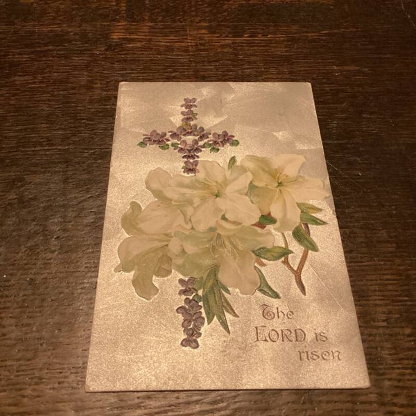 Antieke paaskaart in reliëf, 1911