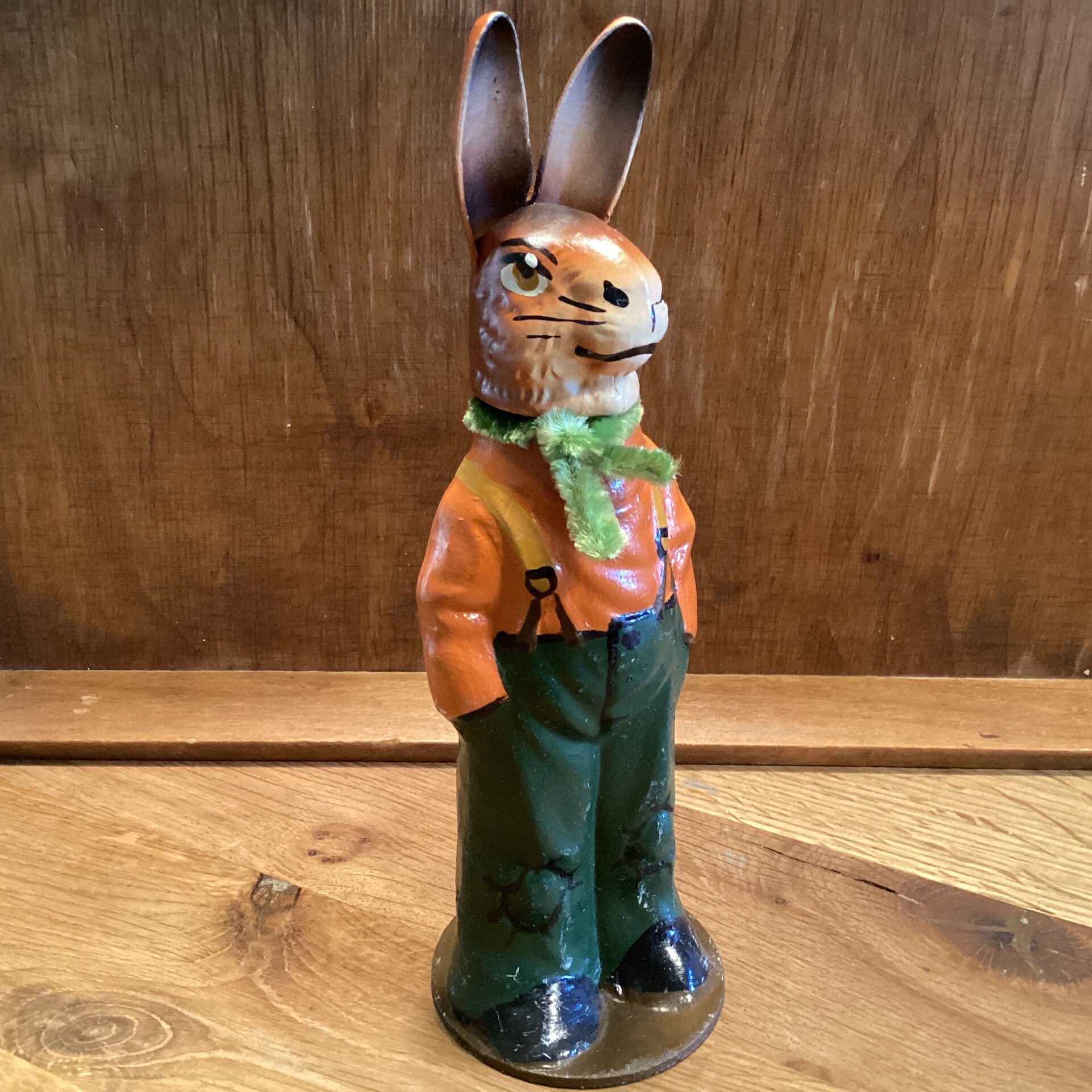 Oude Candy container paashaas 28 cm hoog