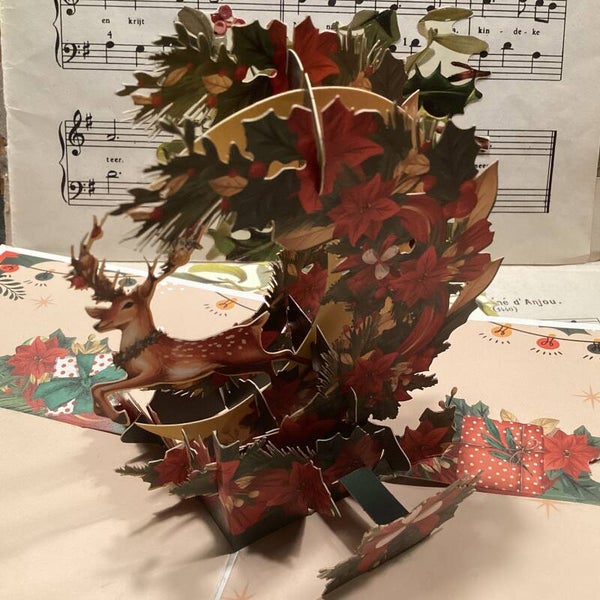 Pop-up kaart rendier