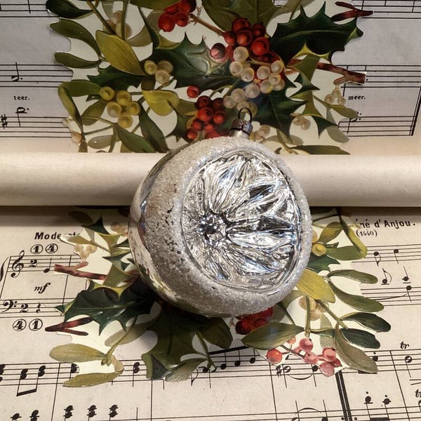 Antieke deukbal geuikerde rand, 7 cm