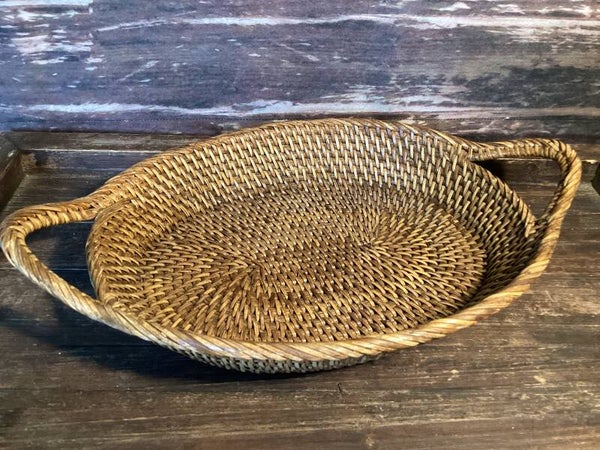 Rattan mandje 33x22x5 cm