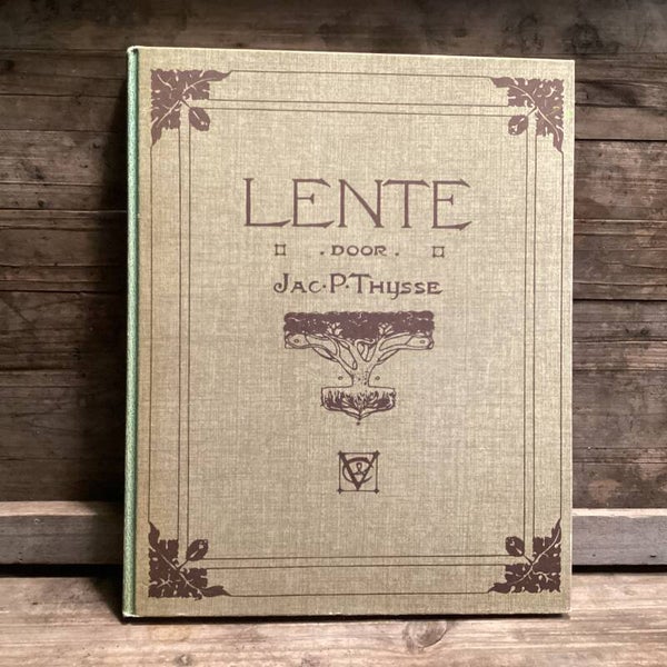 Boek “lente” van Jac. P.Thijsse met mooie plaatjes 30x24 cm