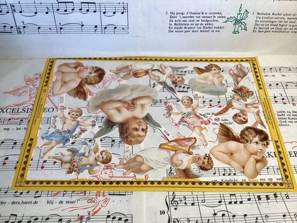 Poezieplaatje engelen per vel
