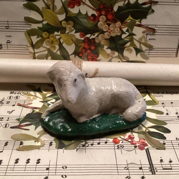 Oud gipsen schaap
