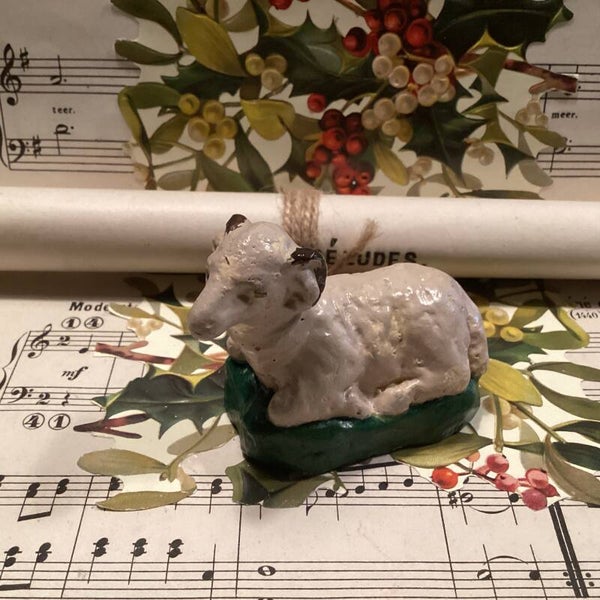 Oud gipsen schaap Ram