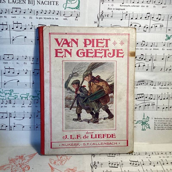 Van Pietje en Geetje, vintage kerstboek 1928