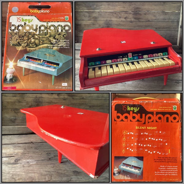 Vintage jaren 60 baby piano in originele doos