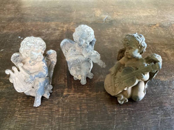 3 engel beeldjes 12 cm hoog