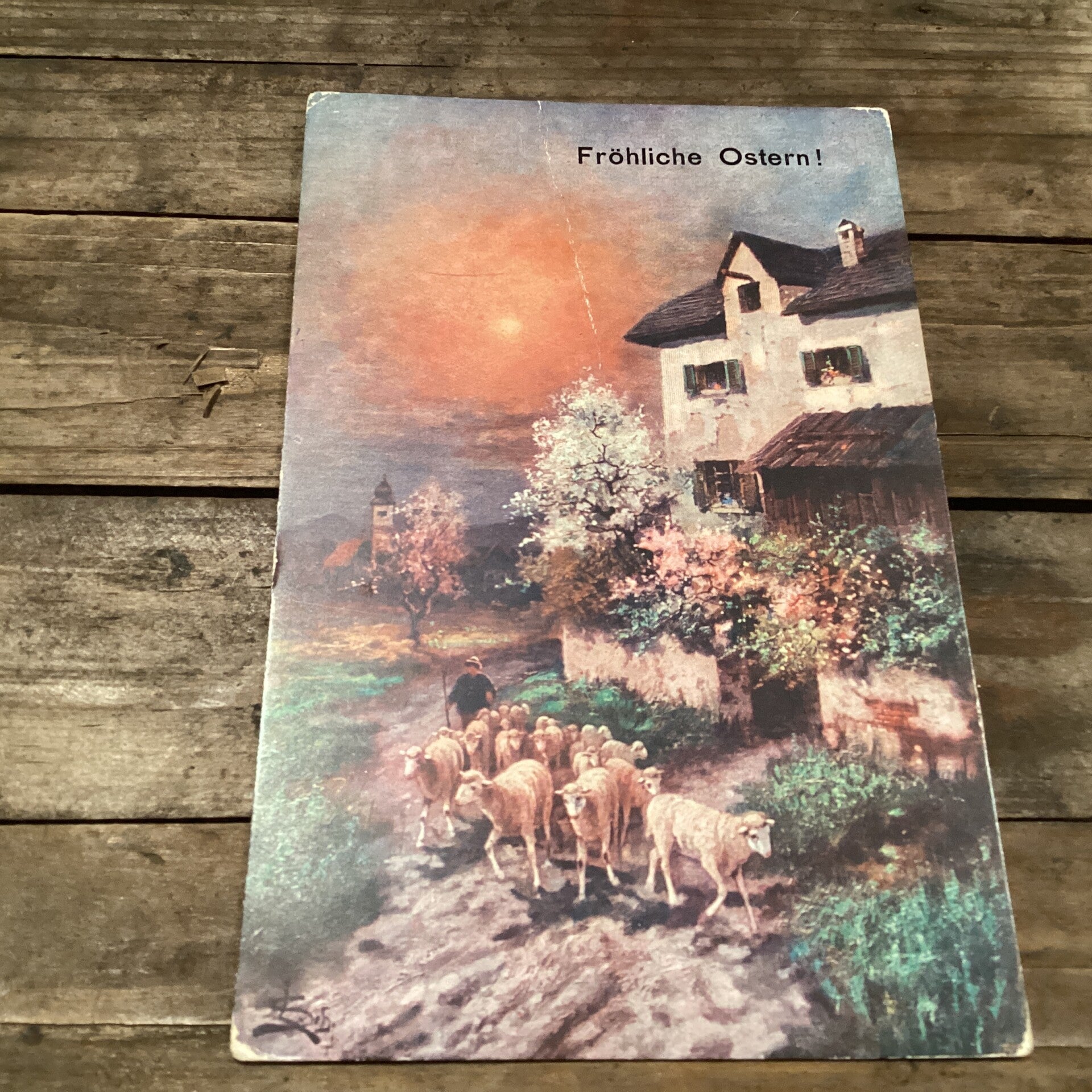 Antieke paaskaart