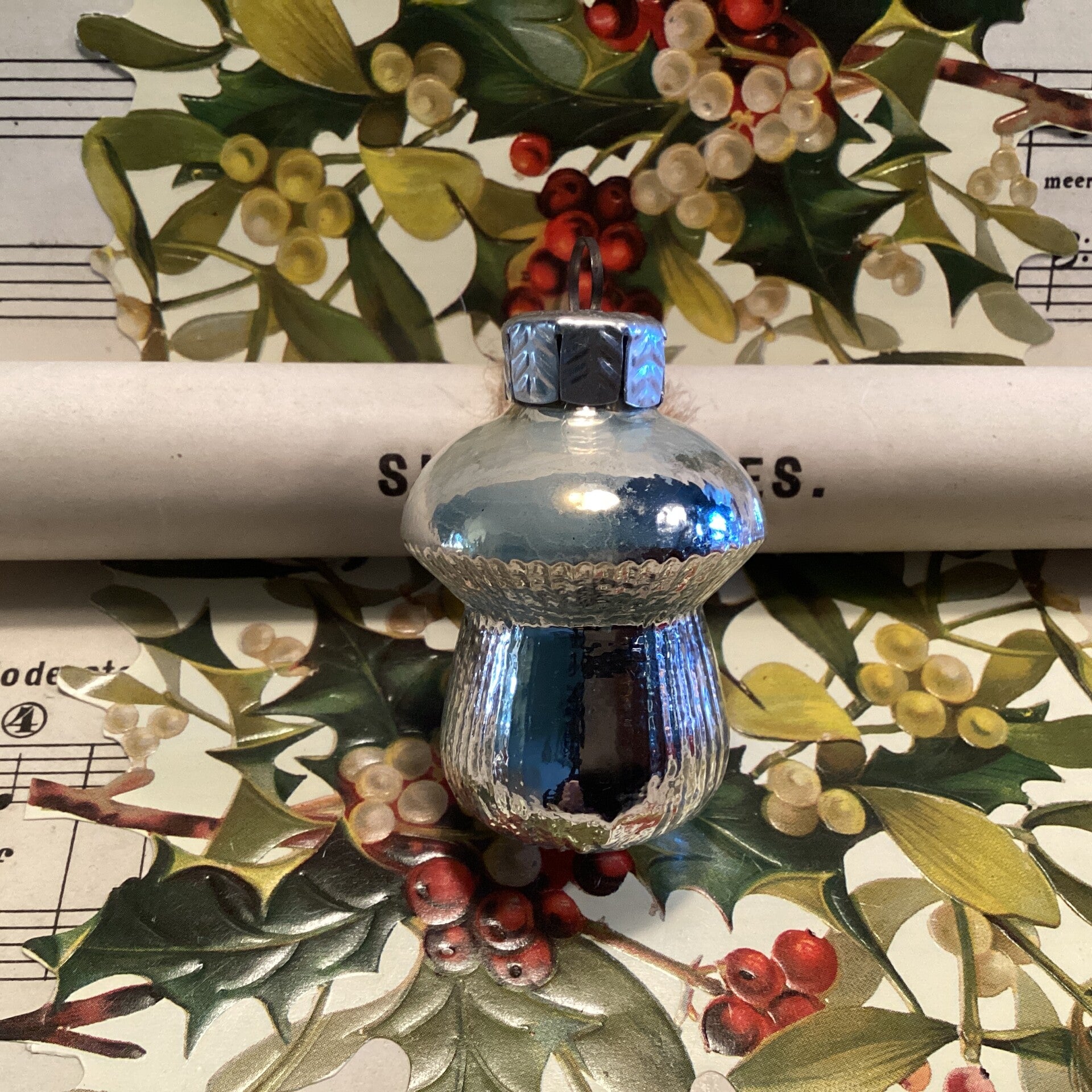 Zilveren paddenstoel 5 cm