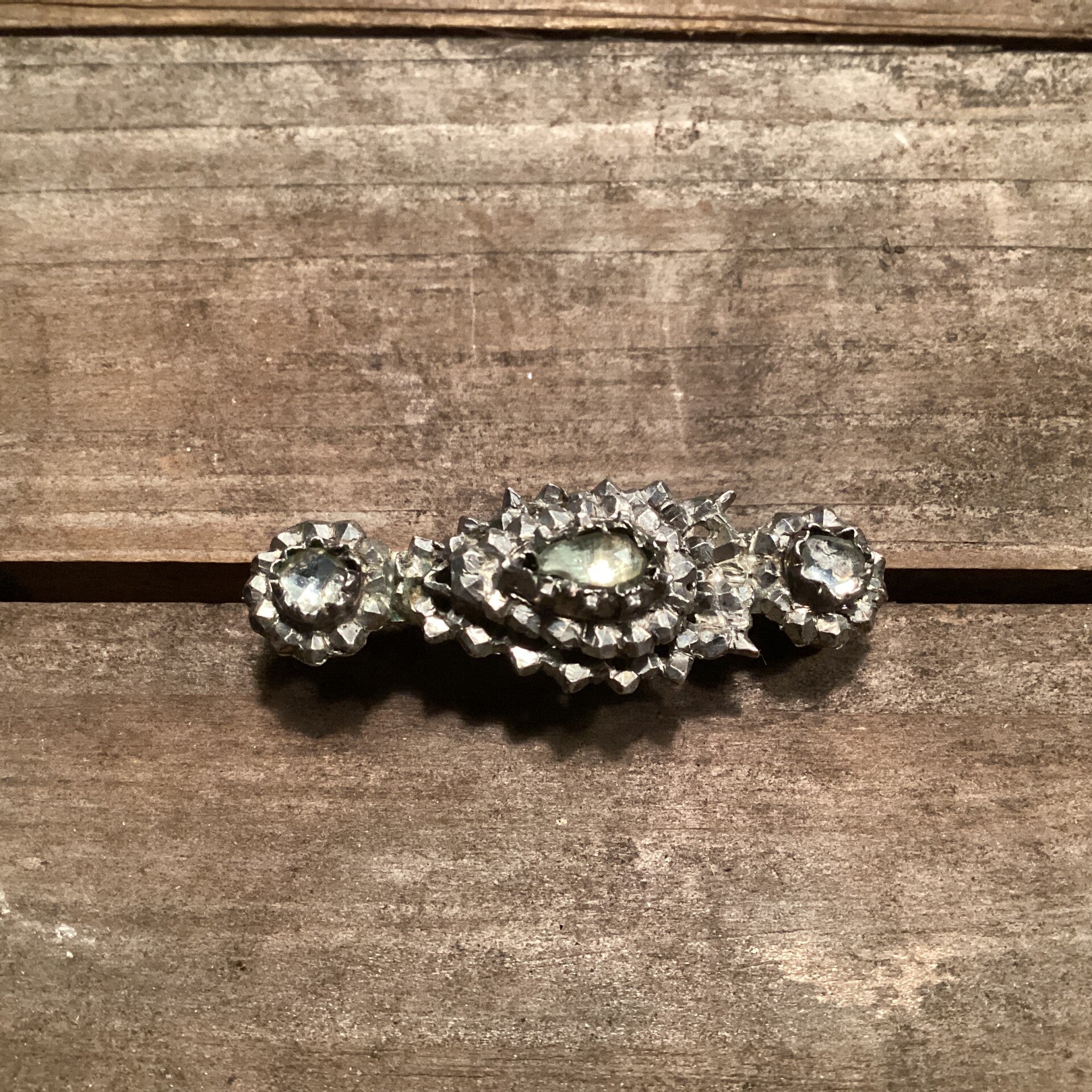 Broche met strass steentjes 3,5 cm