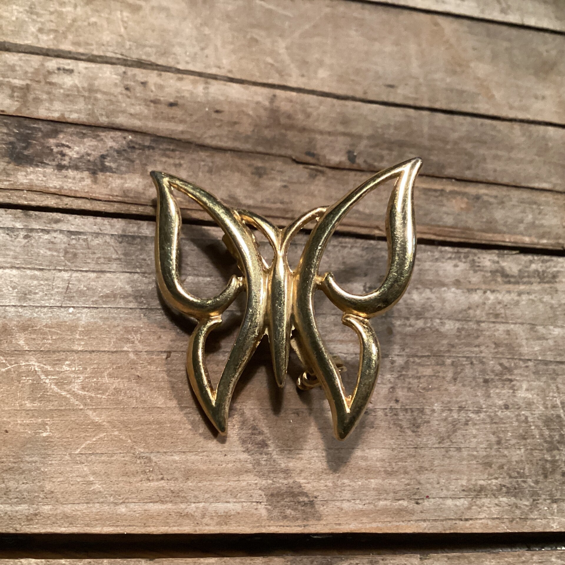 Vintage broche Mooie vlinder 3,5x3,5 cm