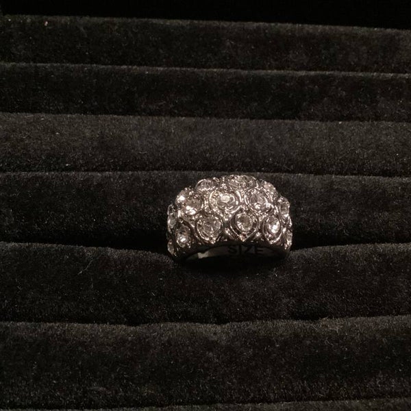 Ring met strass, maat 16