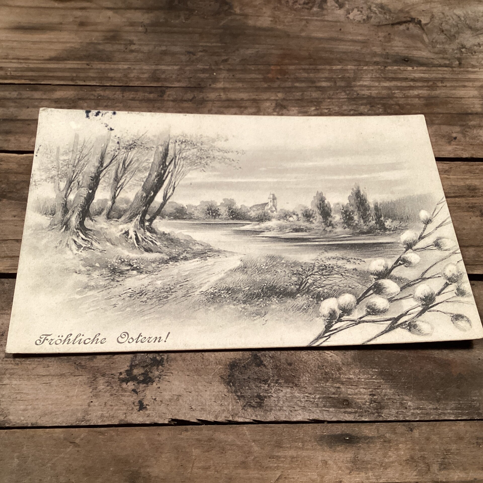 Antieke paaskaart