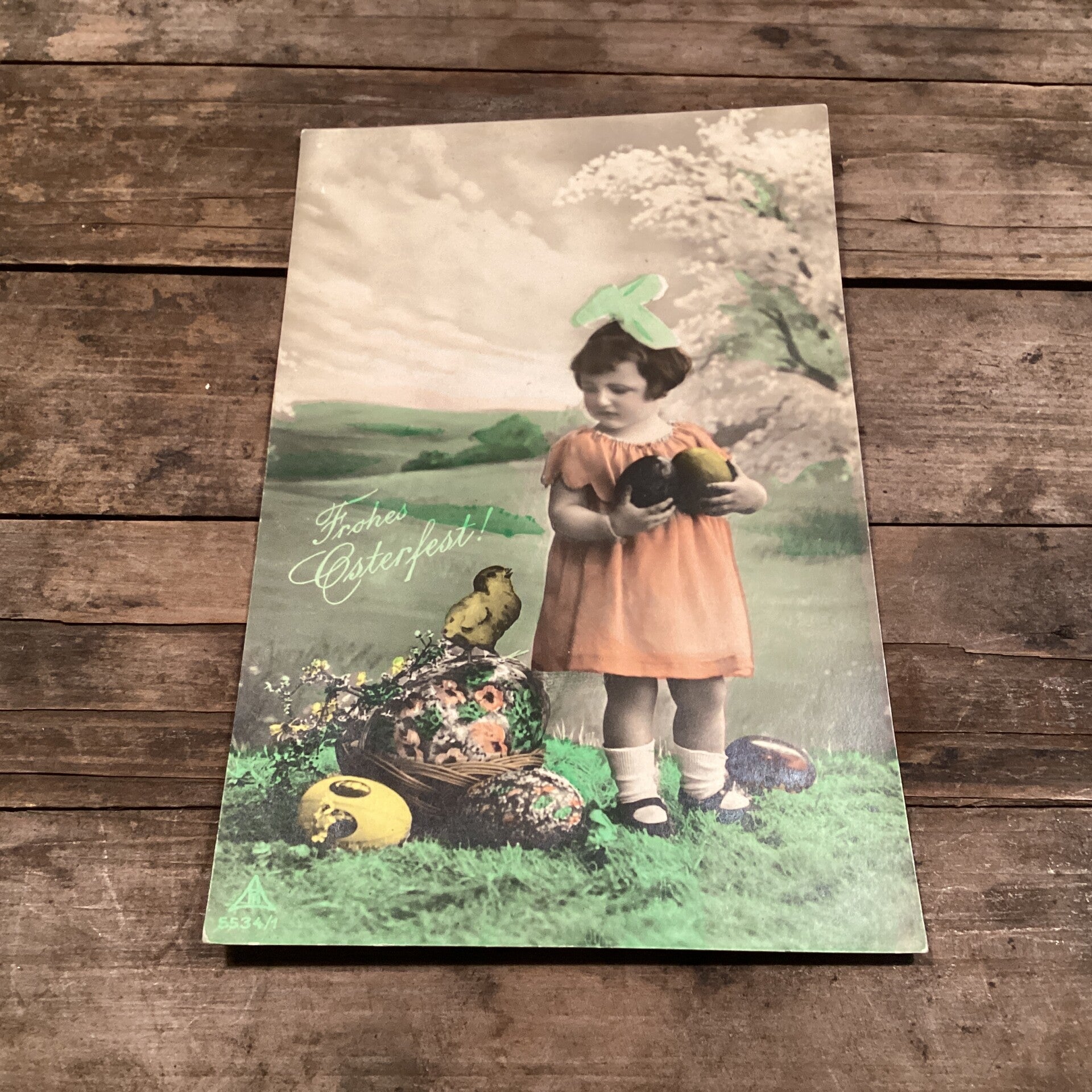 Antieke paaskaart, onbeschreven