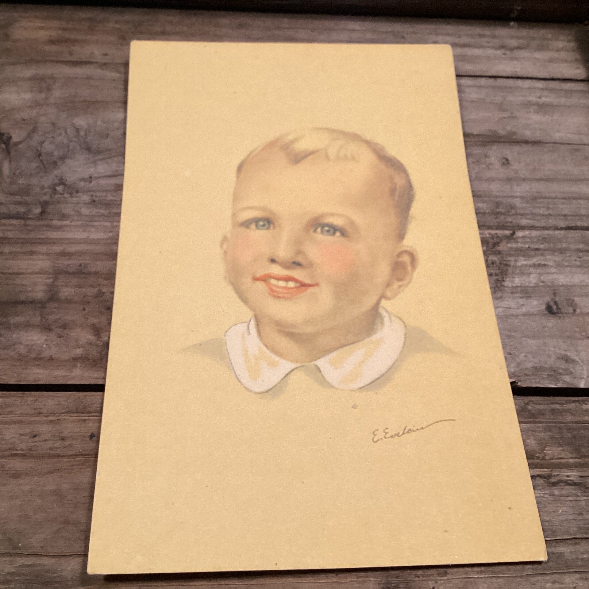 Antieke kinderkaart, onbeschreven