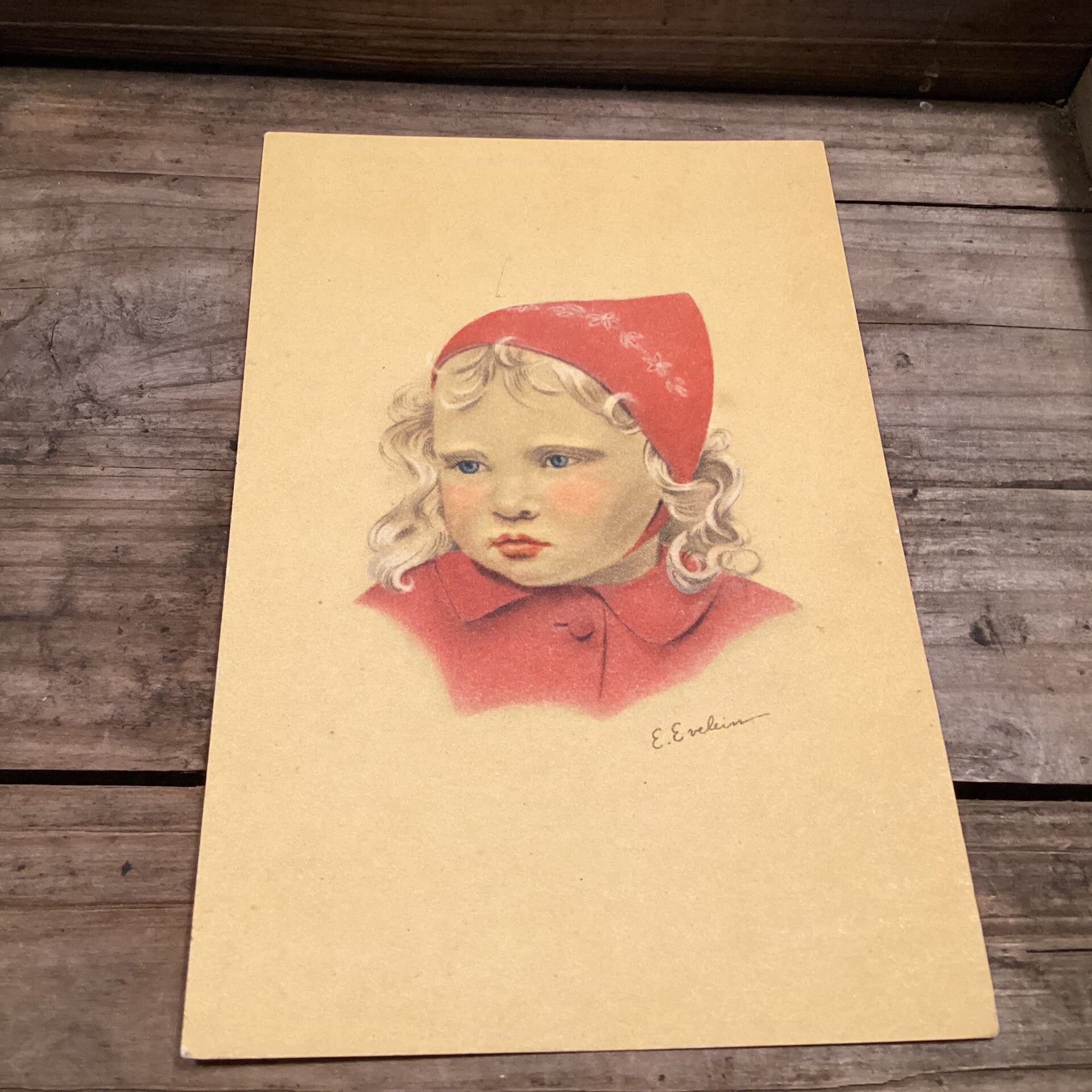 Antieke kinderkaart, onbeschreven