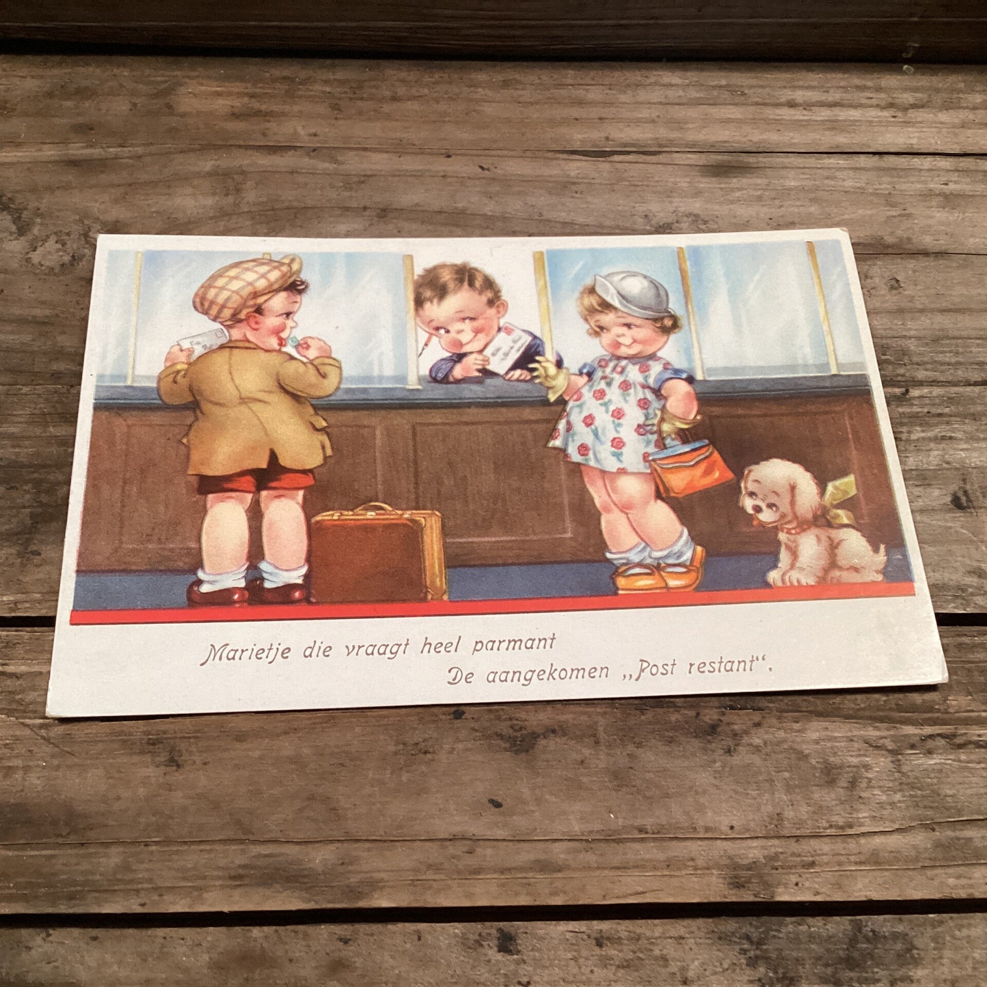 Antieke kinderkaart, onbeschreven