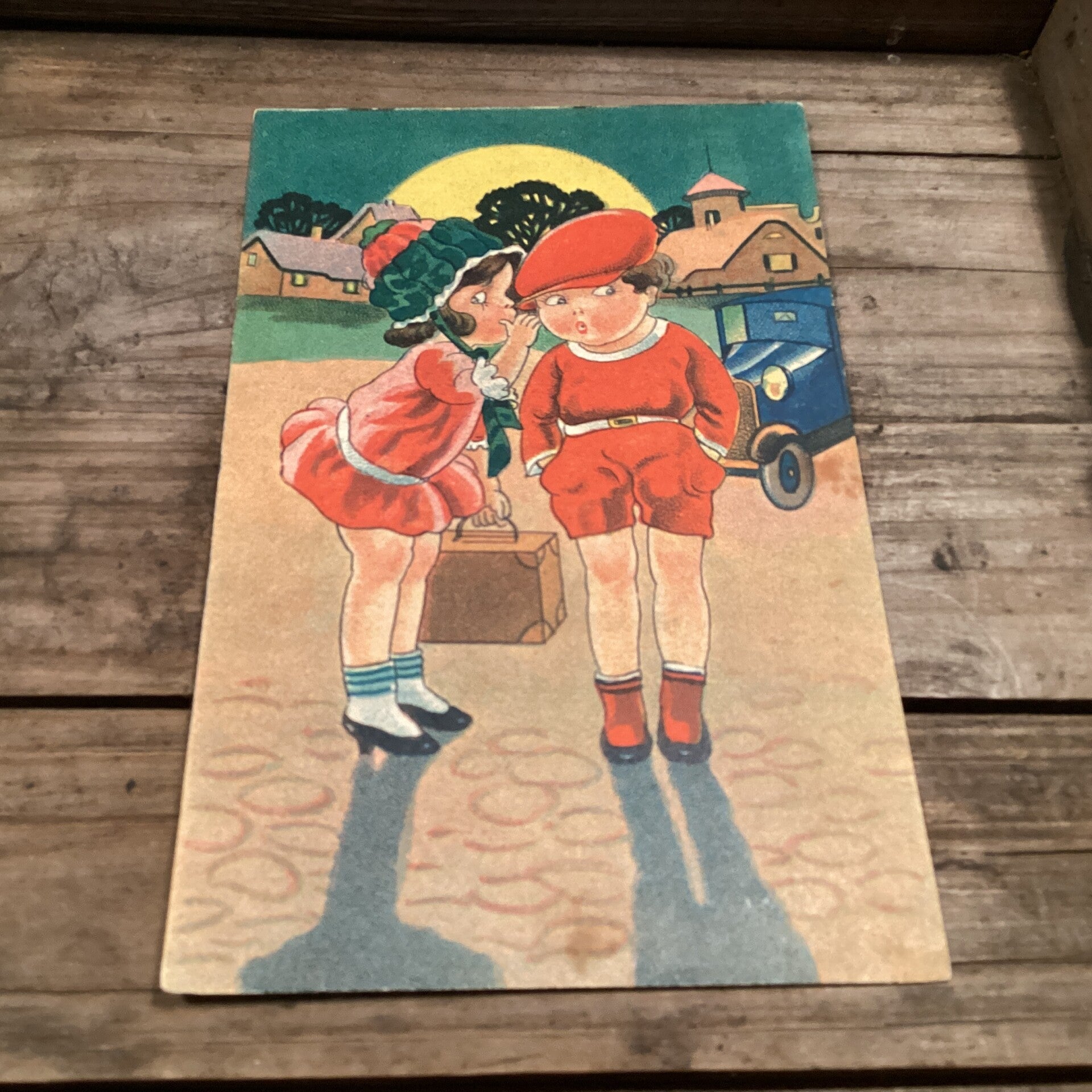 Antieke kinderkaart, onbeschreven