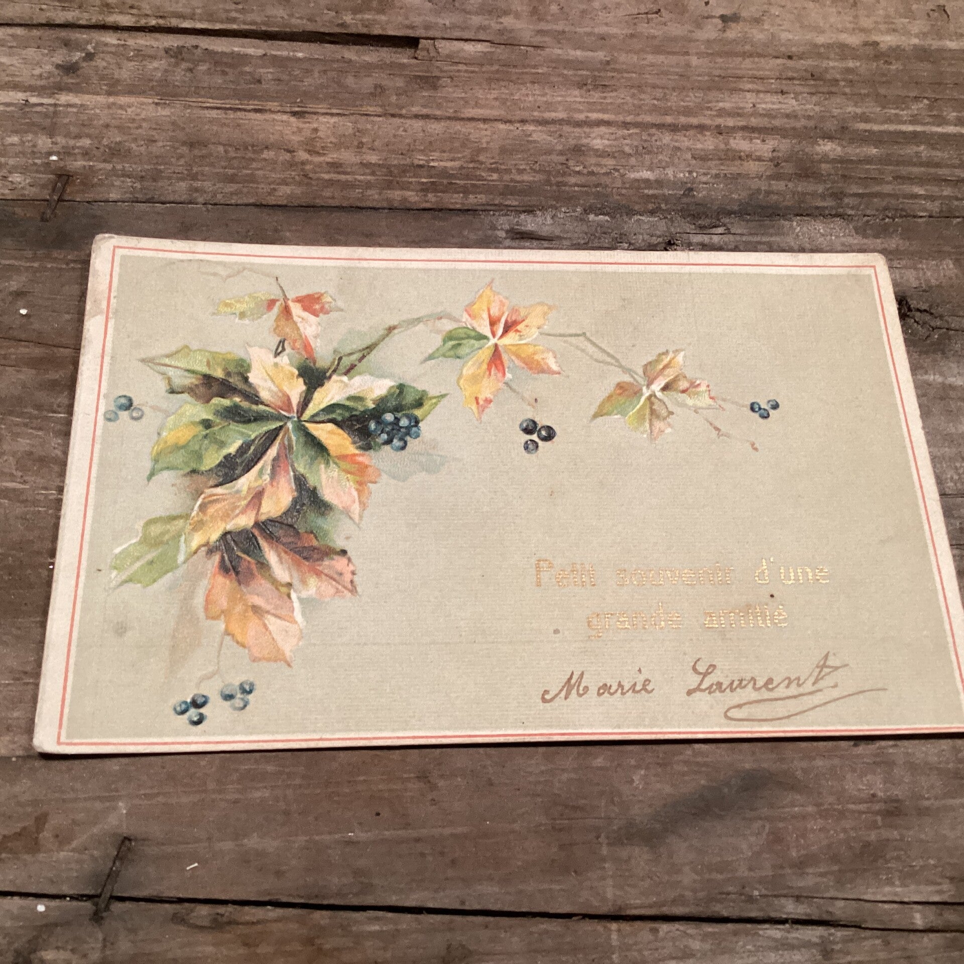 Antiek romantische kaart