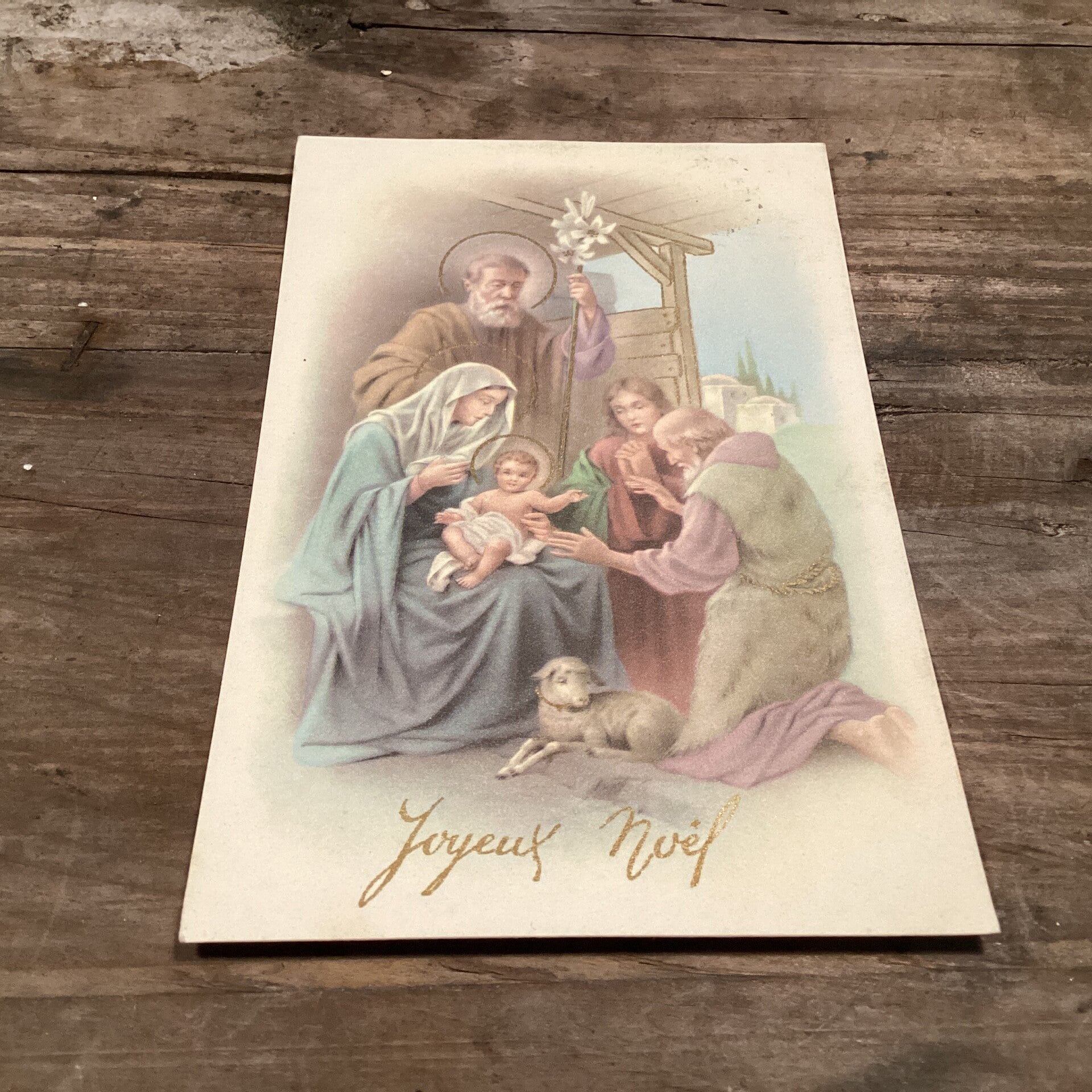 Antieke kerstkaart