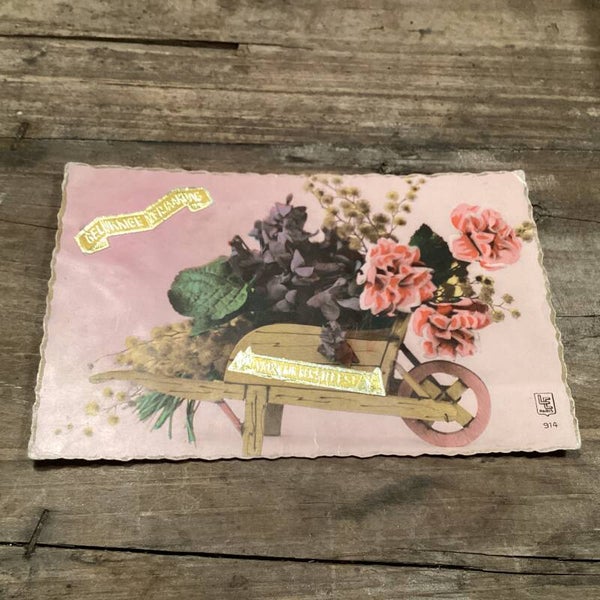 Antieke verjaardagskaart