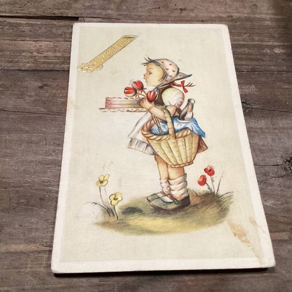 Antieke verjaardagskaart