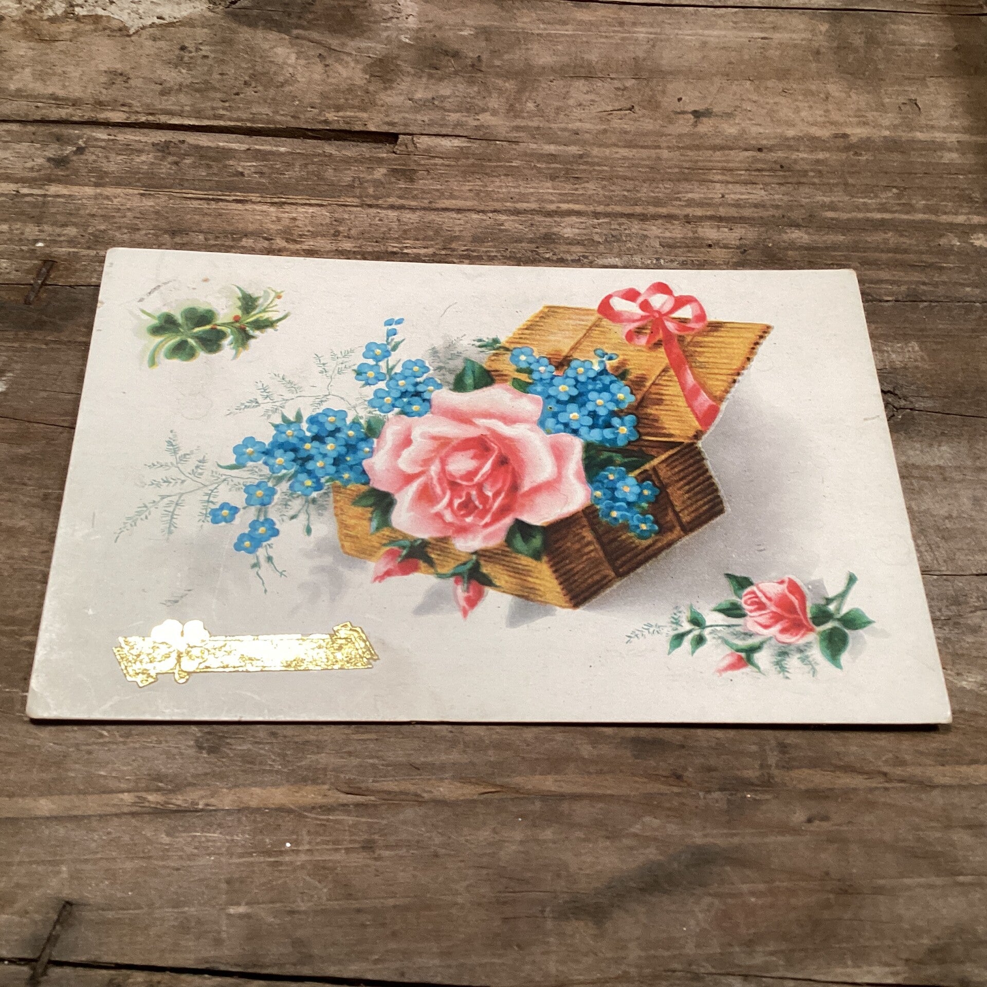 Antieke verjaardagskaart