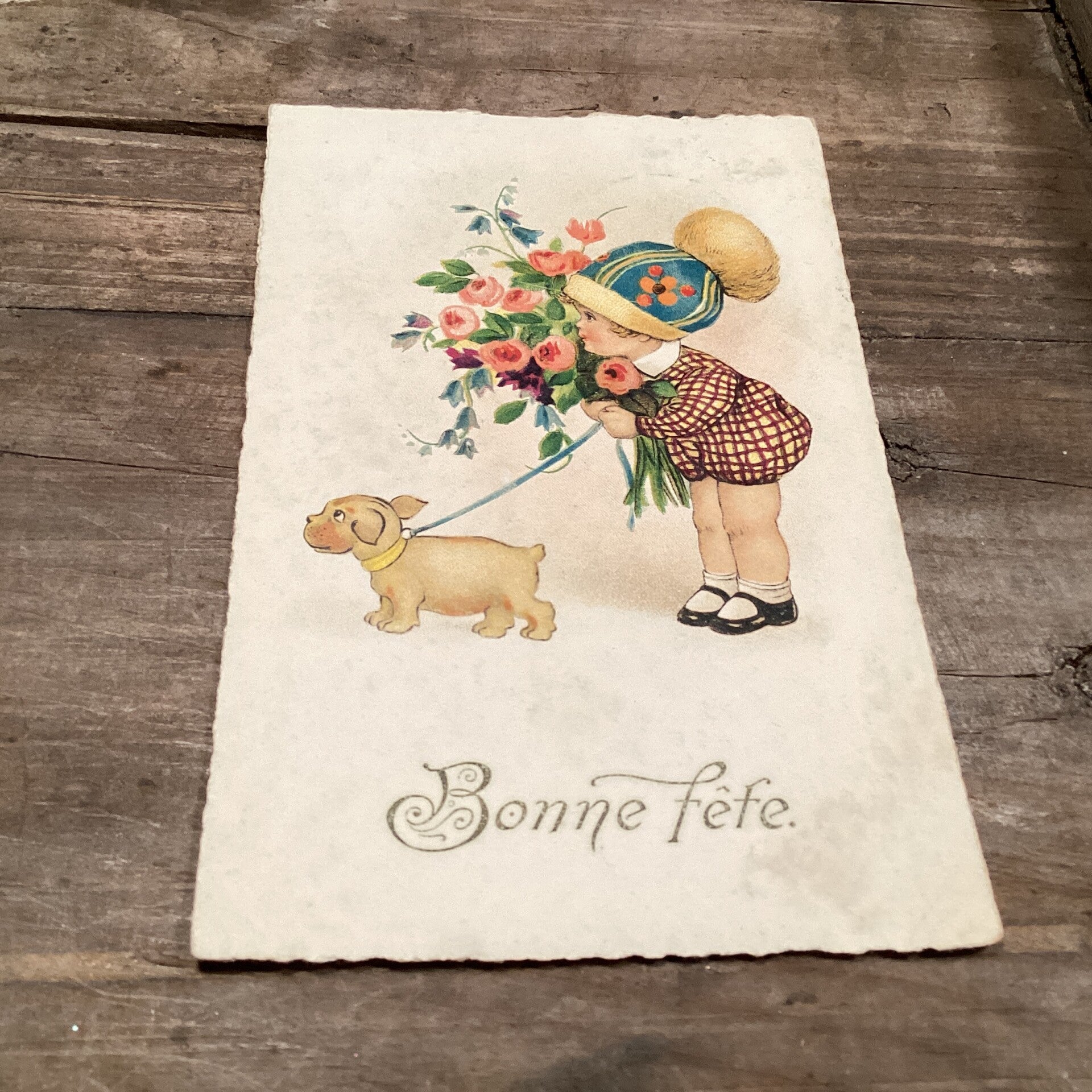 Antieke verjaardagskaart