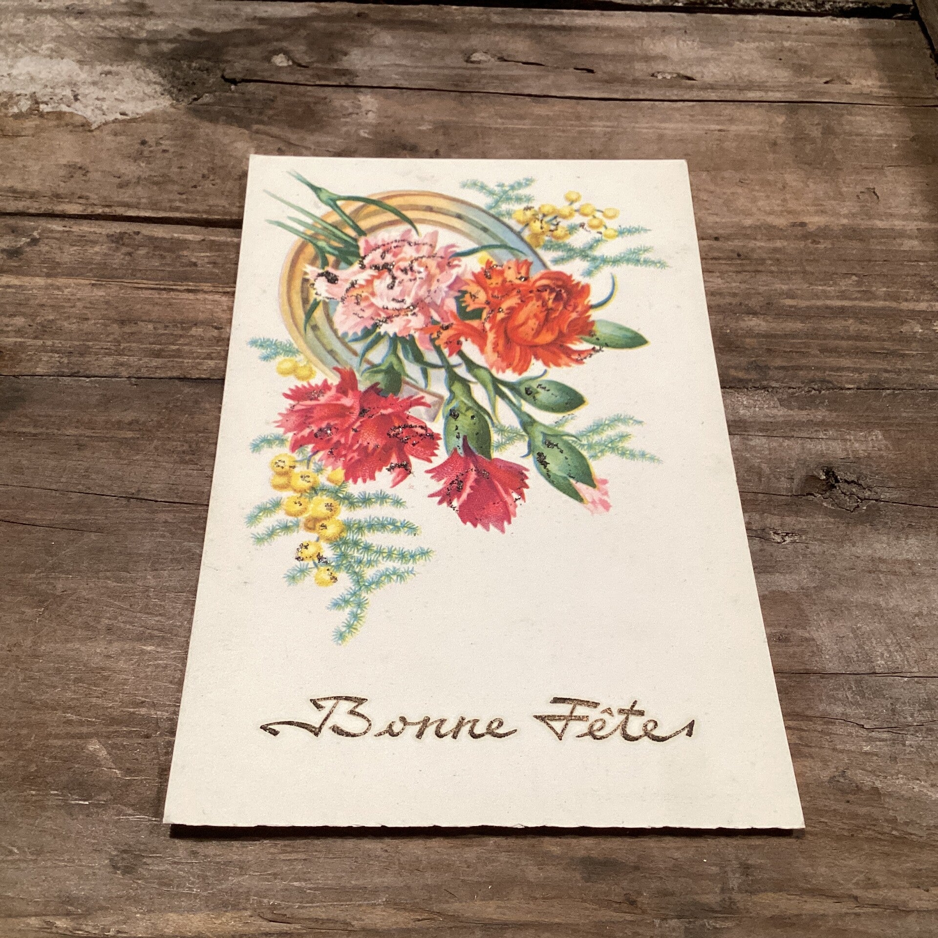 Antieke verjaardagskaart