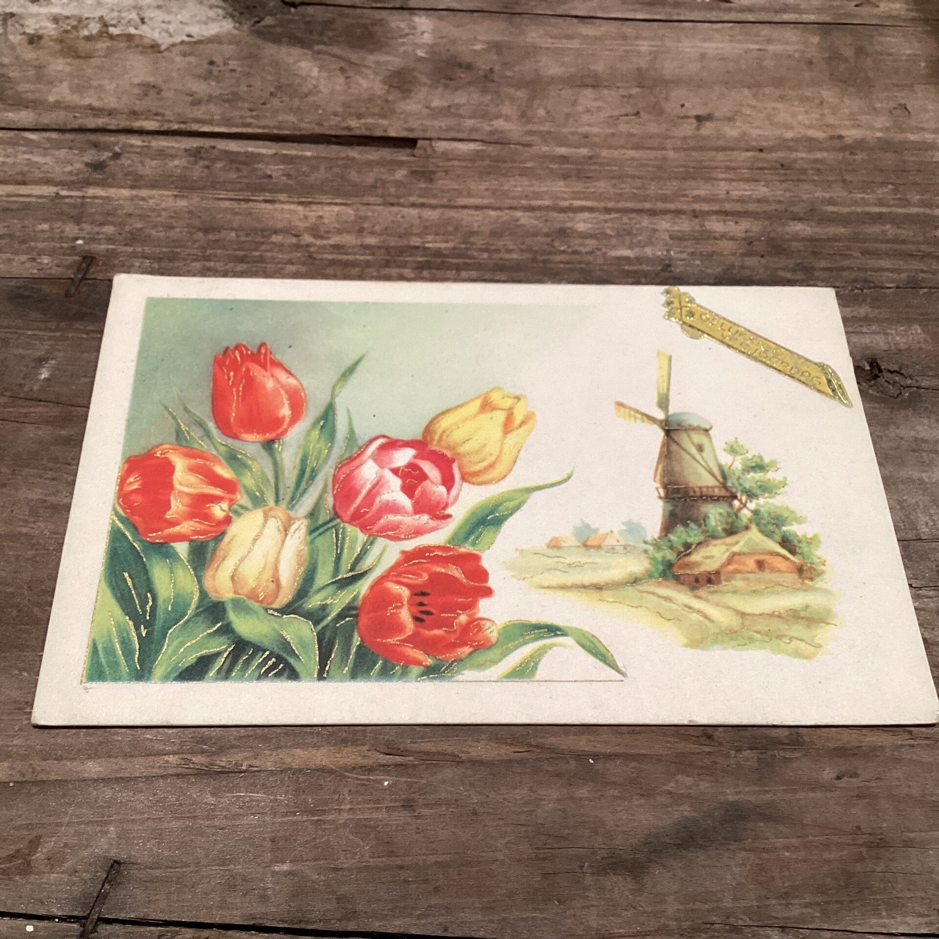 Antieke verjaardagskaart