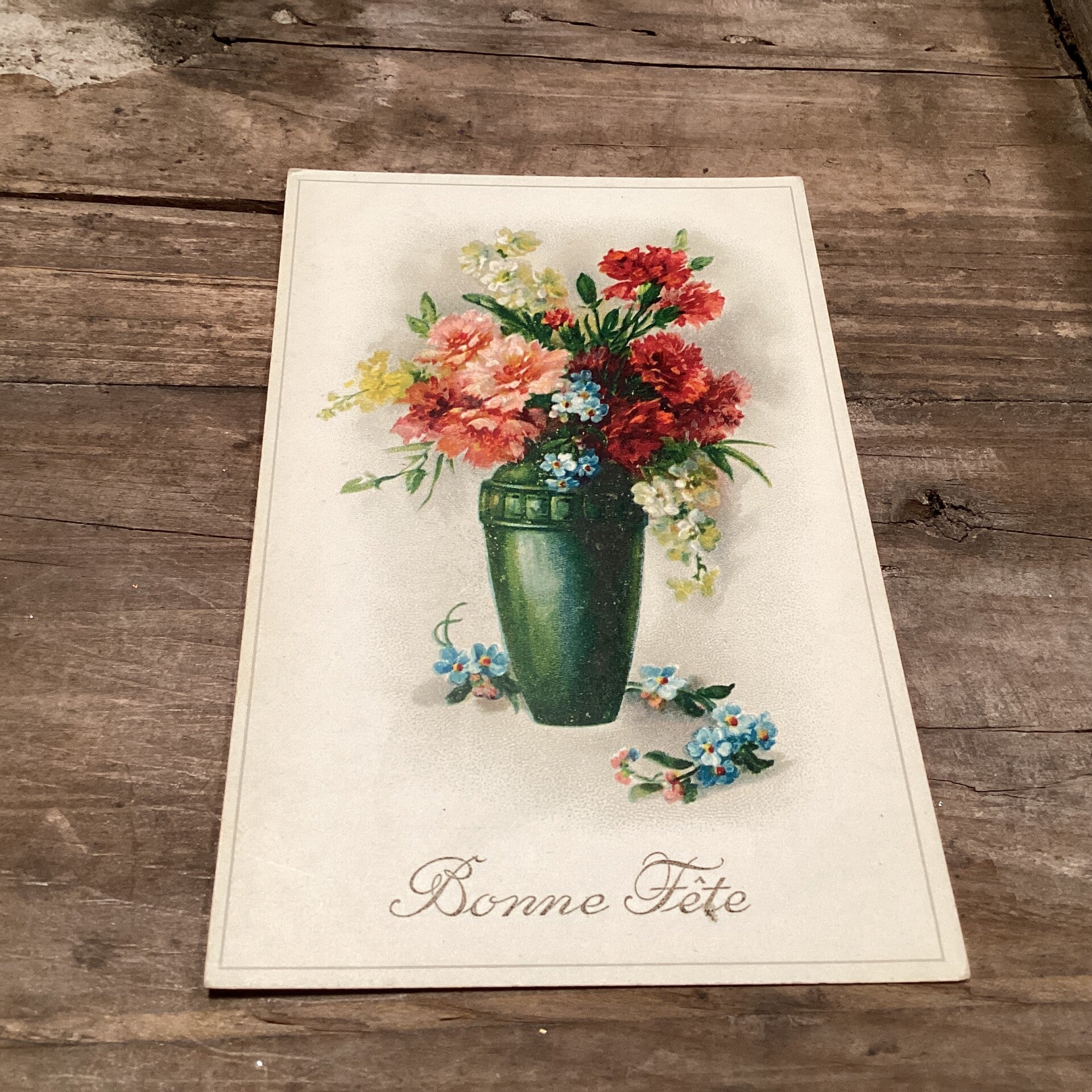 Antieke verjaardagskaart