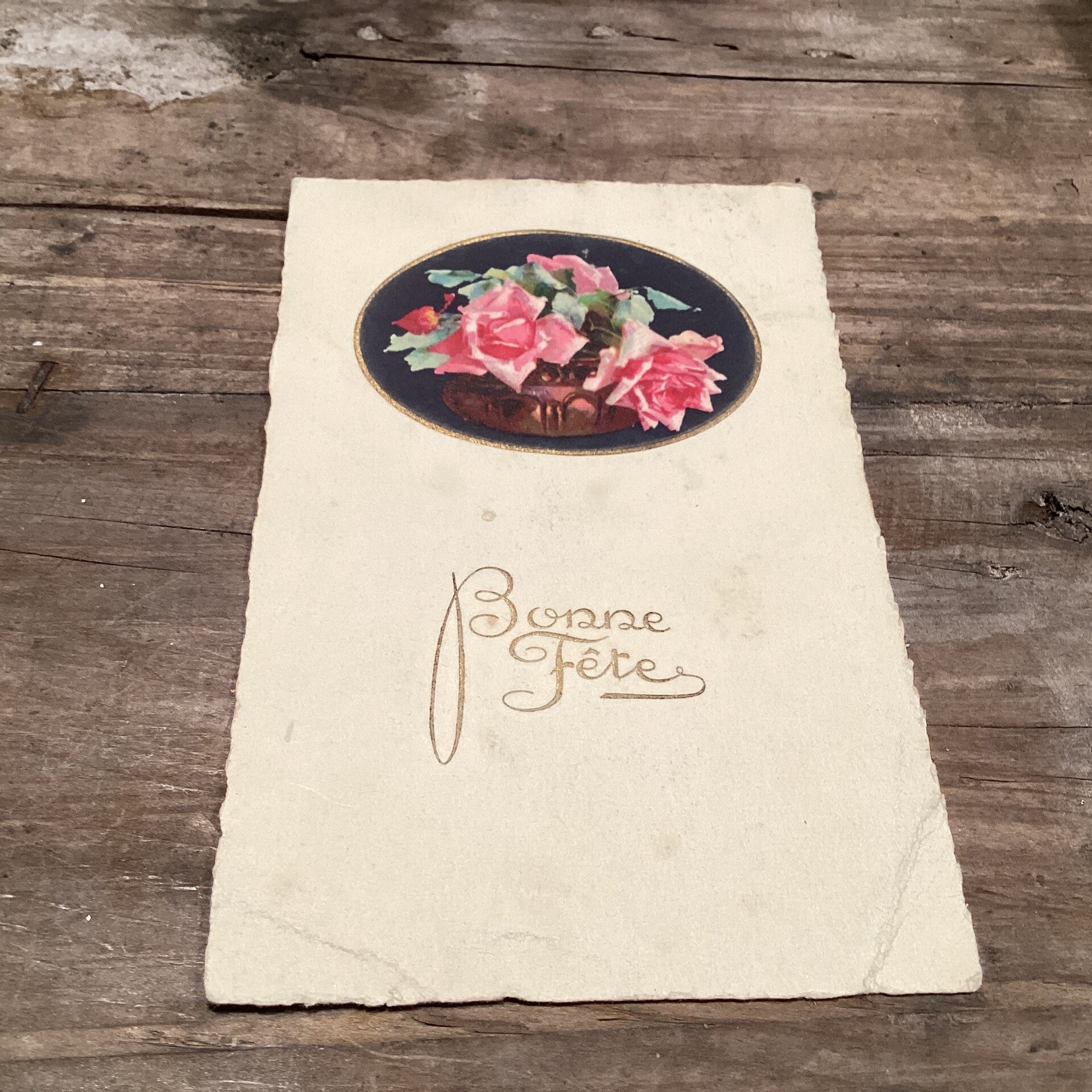 Antieke verjaardagskaart